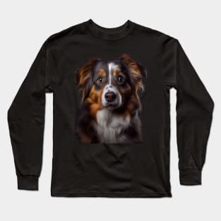 Cute Australian Shepherd Gift For Dog Sports, Dog Lovers, Dog Owners Or For A Birthday Long Sleeve T-Shirt